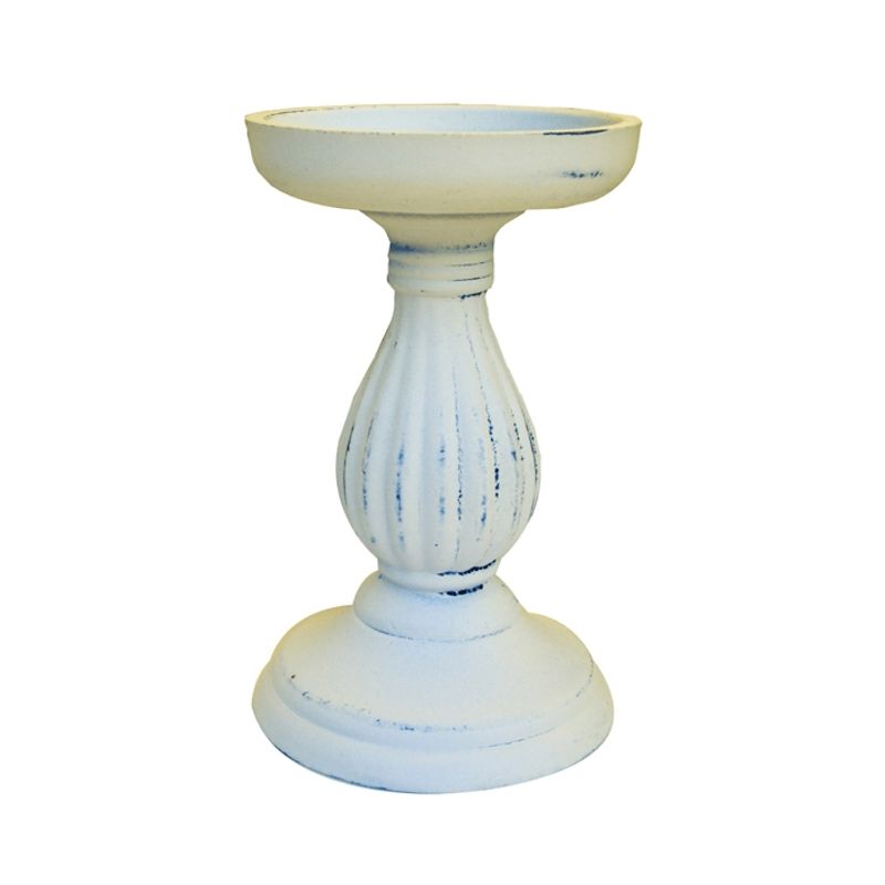 GENERICO - CANDELABRO WHITE CALVIN M (10.5 x 10.5 x 17 cm)