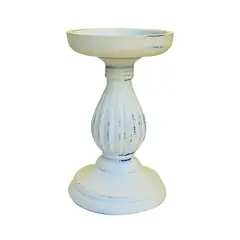 GENERICO - CANDELABRO WHITE CALVIN M (10.5 x 10.5 x 17 cm)