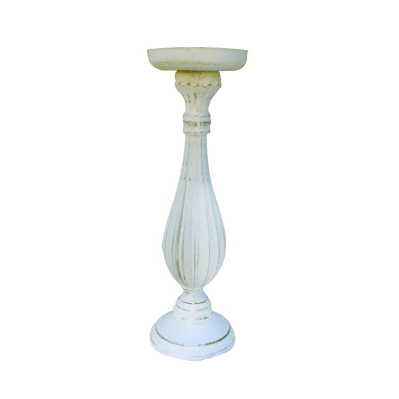 GENERICO - CANDELABRO WHITE CALVIN XL ( 10.5 x 10.5 x 33 cm)