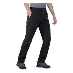 HENNE CLOTHING - Pantalón Térmico Impermeable - Softshell - Hombre