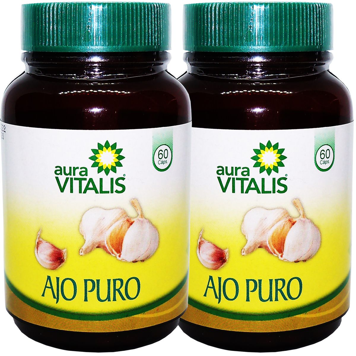 AURA VITALIS - 2 X AURA VITALIS AJO PURO 60 CAPSULAS - 297 MG
