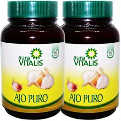 AURA VITALIS - 2 X AJO PURO 60 CAPSULAS - 297 MG