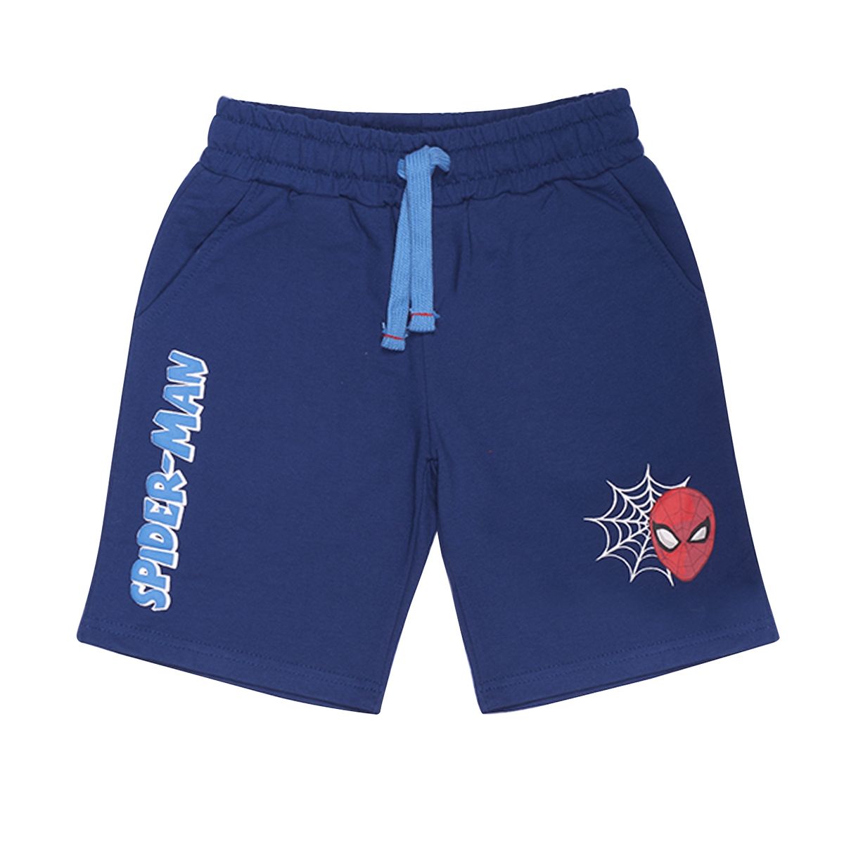 MARVEL - Bermuda Niño Spiderman Señal De Araña Azul Marvel