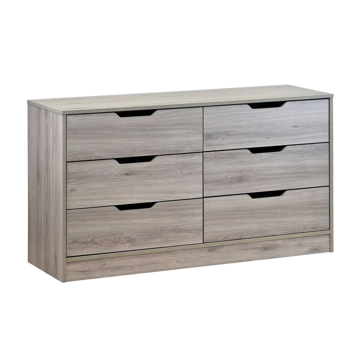 MOBIKIT - Comoda Misuri 6 Cajones Roble Santana Mobikit