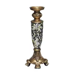 MSA MUEBLES SANTA ANA - CANDELABRO XL COLECCION MARFIL (12 x 12 x 37.5 cm)