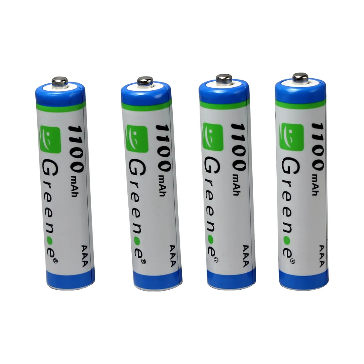 GREEN E - Pilas Recargables AAA de 1100 mAh