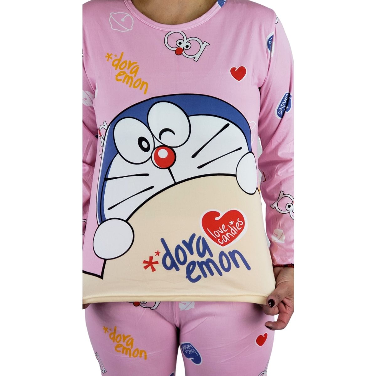 LOOK SHOP - Pijama Mujer Manga Larga Delgado Verano Doraemon 63