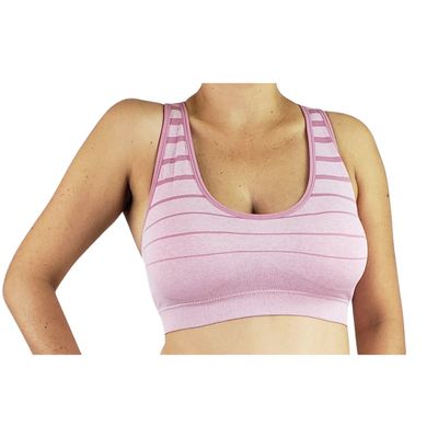 Imagen 2 del producto Pack 2 Sostén Deportivo Elasticado Mujer. Peto Musculosa Lineas.