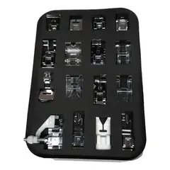 GENERICO - KIT CON 16 PRENSATELAS PARA MAQUINA COSER