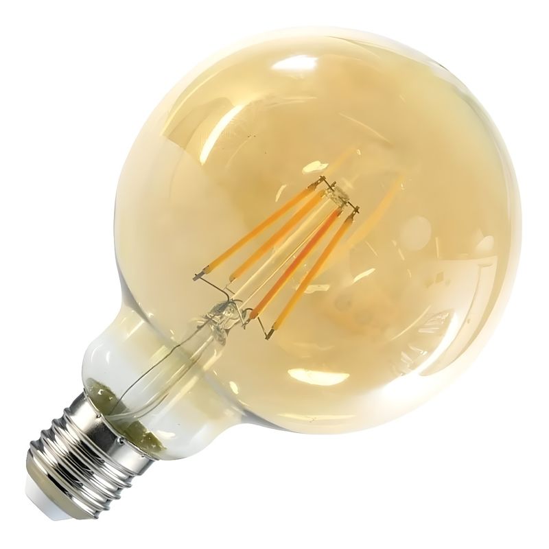 GENERICO - Ampolletas Vintage Ampolleta Led E27 Filamento Globo 6w G80