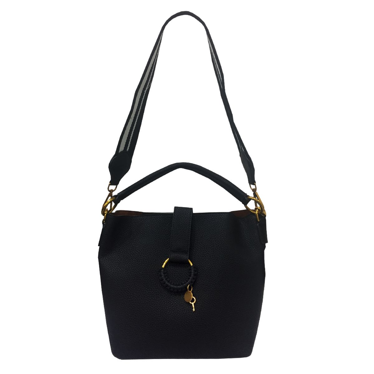 TODOPIEL - Cartera Ecocuero Mujer Negro Todopiel