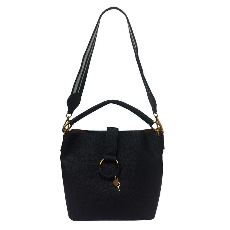 TODOPIEL - Cartera Ecocuero Mujer Negro Todopiel
