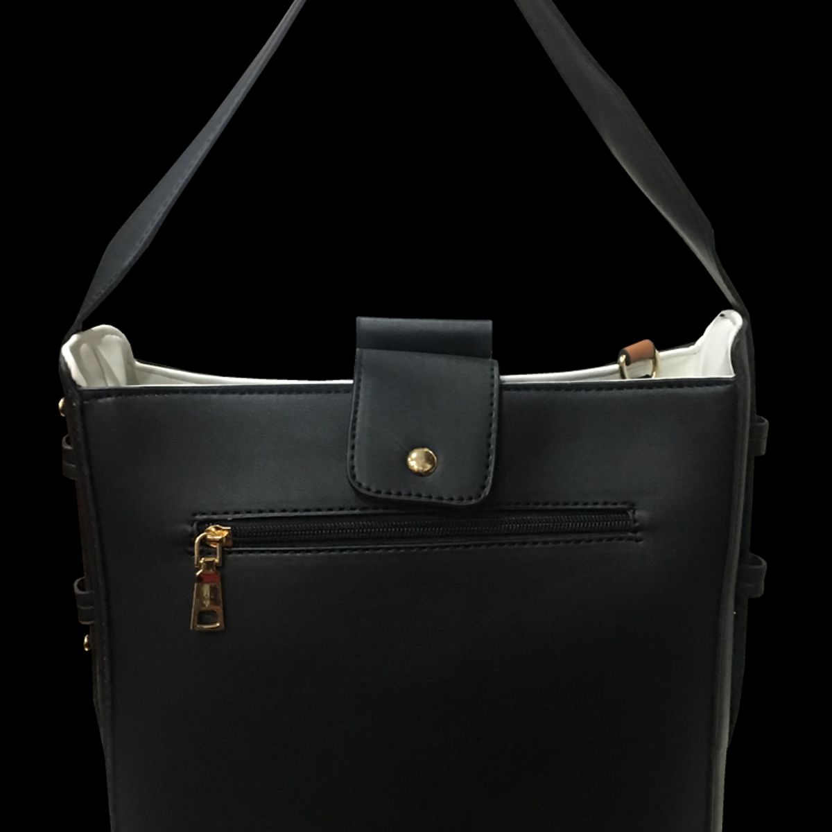 TODOPIEL - Cartera Ecocuero Mujer Negro Todopiel