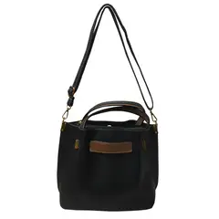 TODOPIEL - Cartera Ecocuero Mujer Negro