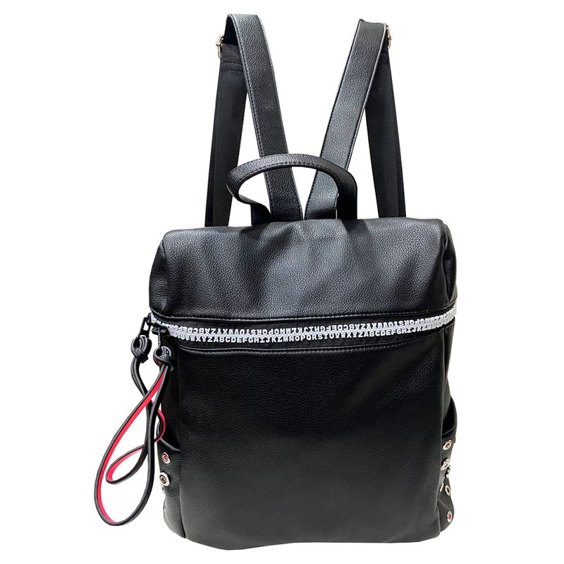 TODOPIEL - Mochila Ecocuero Mujer Negro Todopiel