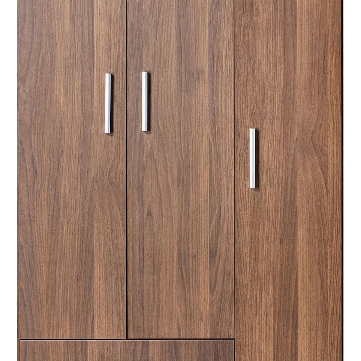 MOBIKIT - Closet 3 Puertas 2 Cajones Nogal Mobikit