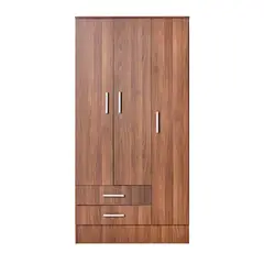 MOBIKIT - Closet 3 Puertas 2 Cajones 915 Nogal