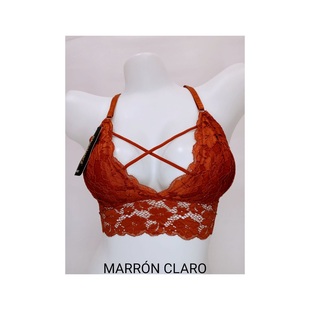 GENERICO - SOSTEN BRALETTE ENCAJE CORTO H852