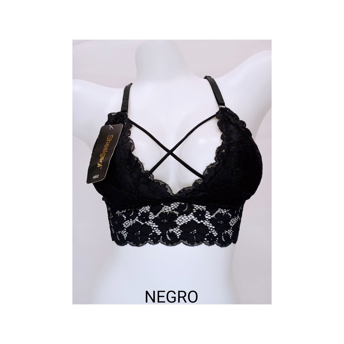 GENERICO - SOSTEN BRALETTE ENCAJE CORTO H852