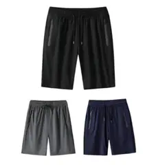 EVERSO - Pack 3 Short Bermuda Depotivo Secado Rápido Con Cierre
