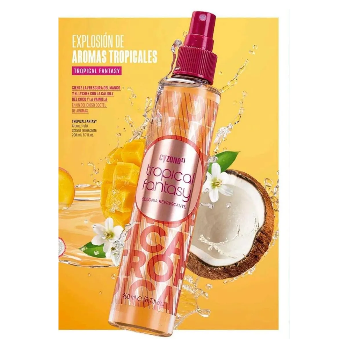 CYZONE - Agua de colonia Body Splash Tropical Fantasy