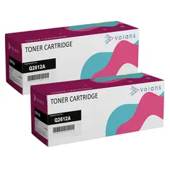GENERICO - Pack 2 Toner Alternativo Q2612a (12a) 1010 1012 1015 1018