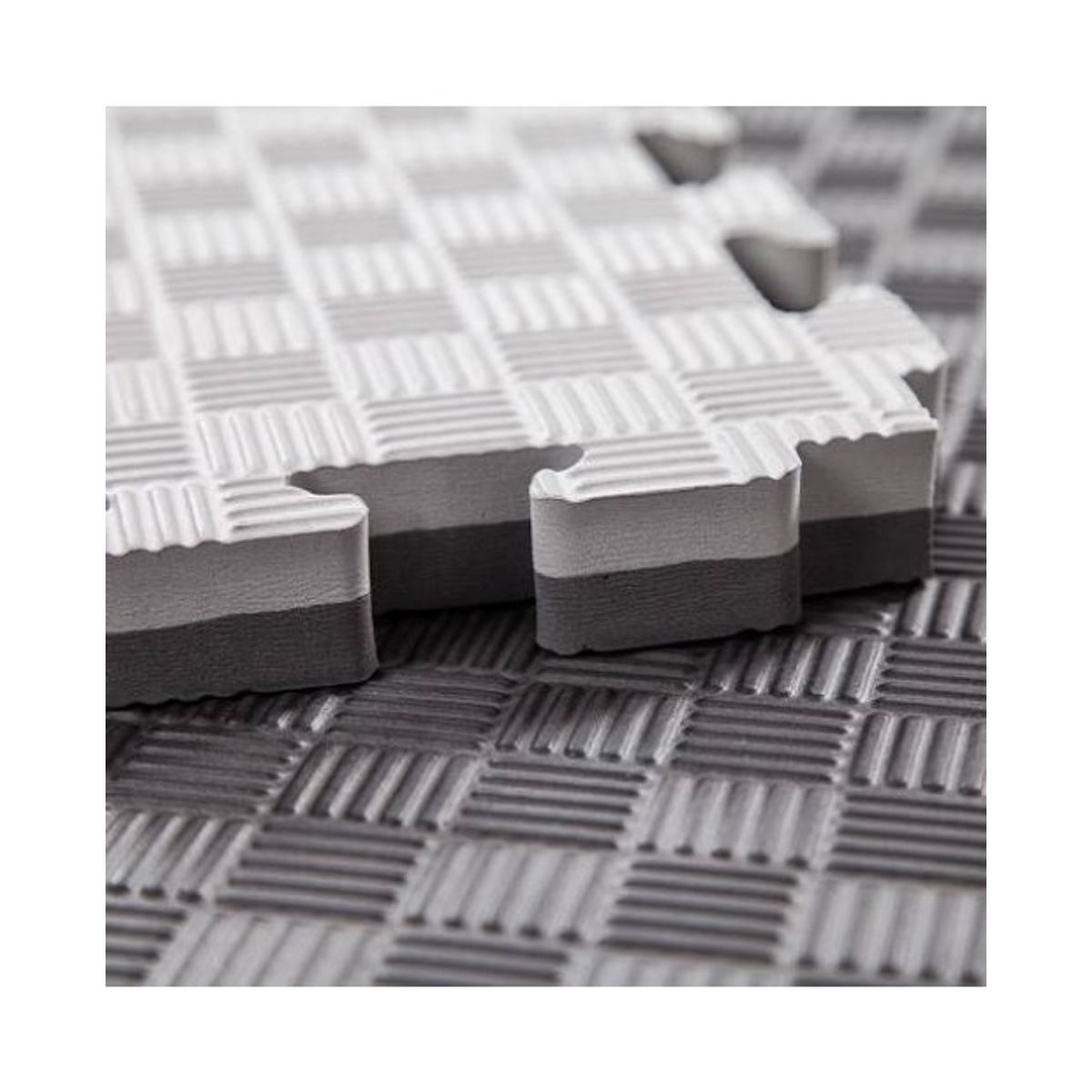 +FIT HOMEGYM PLUSFIT CL - TATAMI GOMA EVA GRUESO 105X105X2.5CM NEGRO GRIS