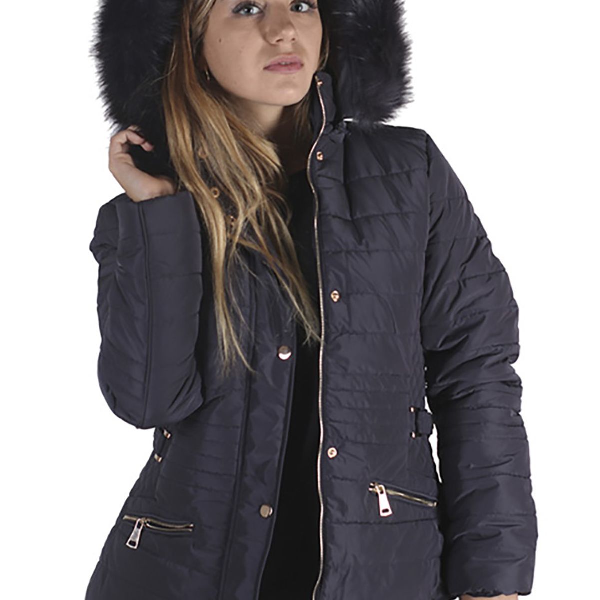 TODOPIEL - Parka Mujer Azul Marino Todopiel