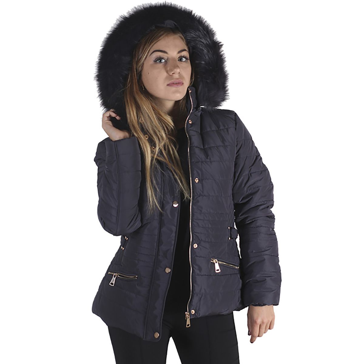 TODOPIEL - Parka Mujer Azul Marino Todopiel