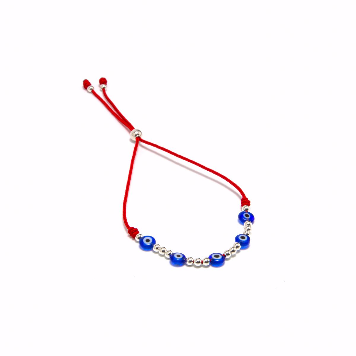 MCPTIENDATALLER - Pulsera roja regulable ojo turco