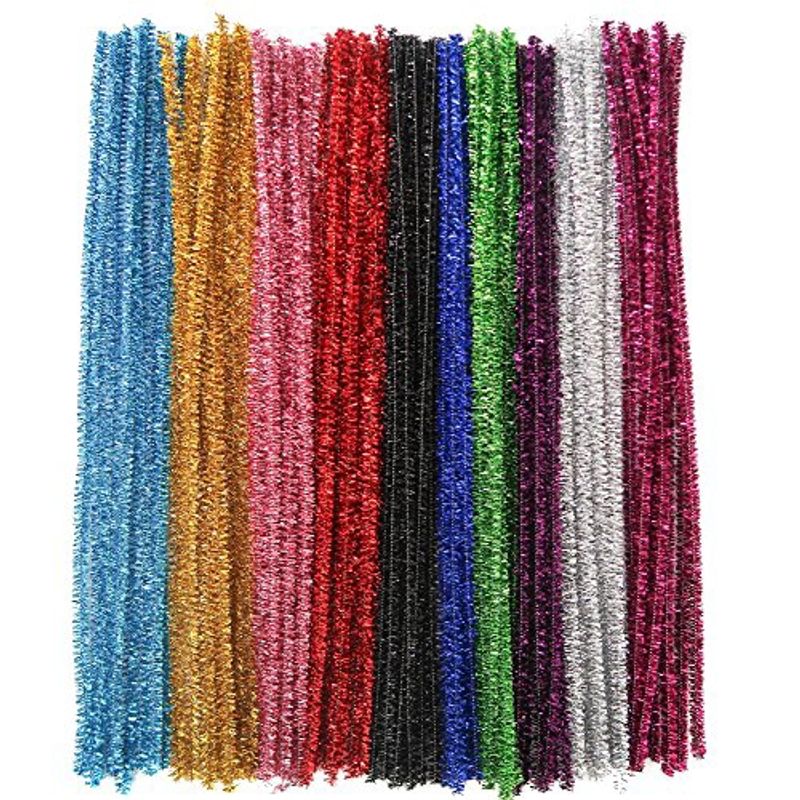 FOSKA - Limpia Pipas Glitter 30 Cm - 100 Unidades