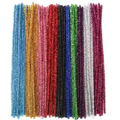FOSKA - Limpia Pipas Glitter 30 Cm - 100 Unidades