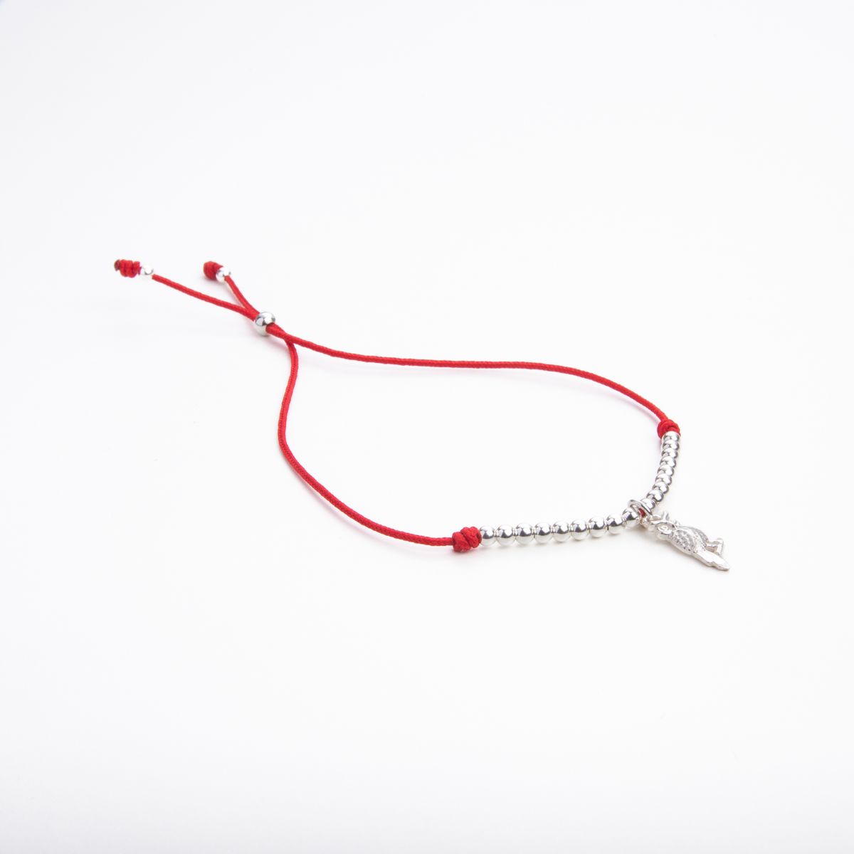 MCPTIENDATALLER - Pulsera de hilo roja regulable búho
