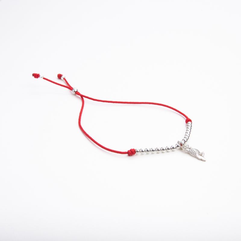 MCPTIENDATALLER - Pulsera roja regulable búho