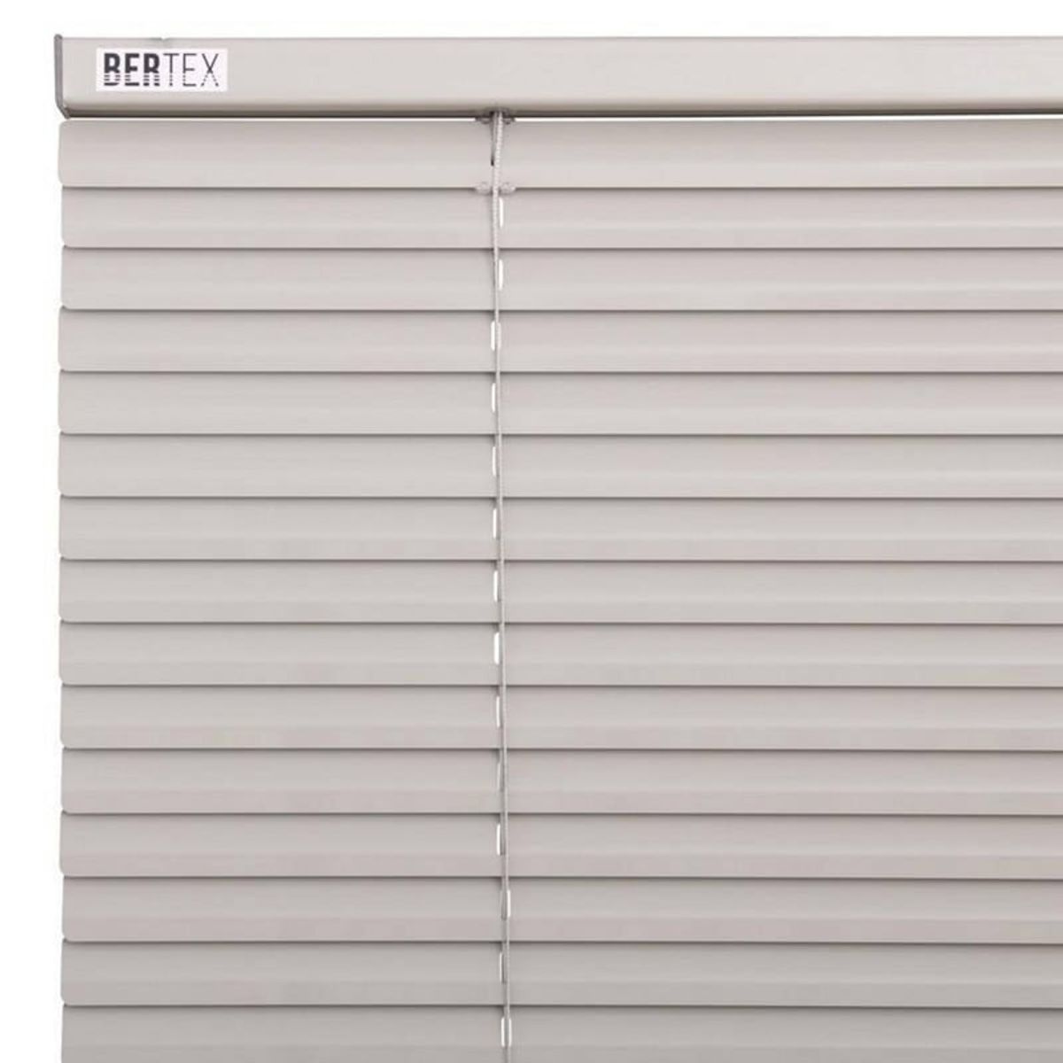 BERTEX - Persiana de aluminio Gris 85cm ancho x 140cm alto Láminas 25mm BERTEX