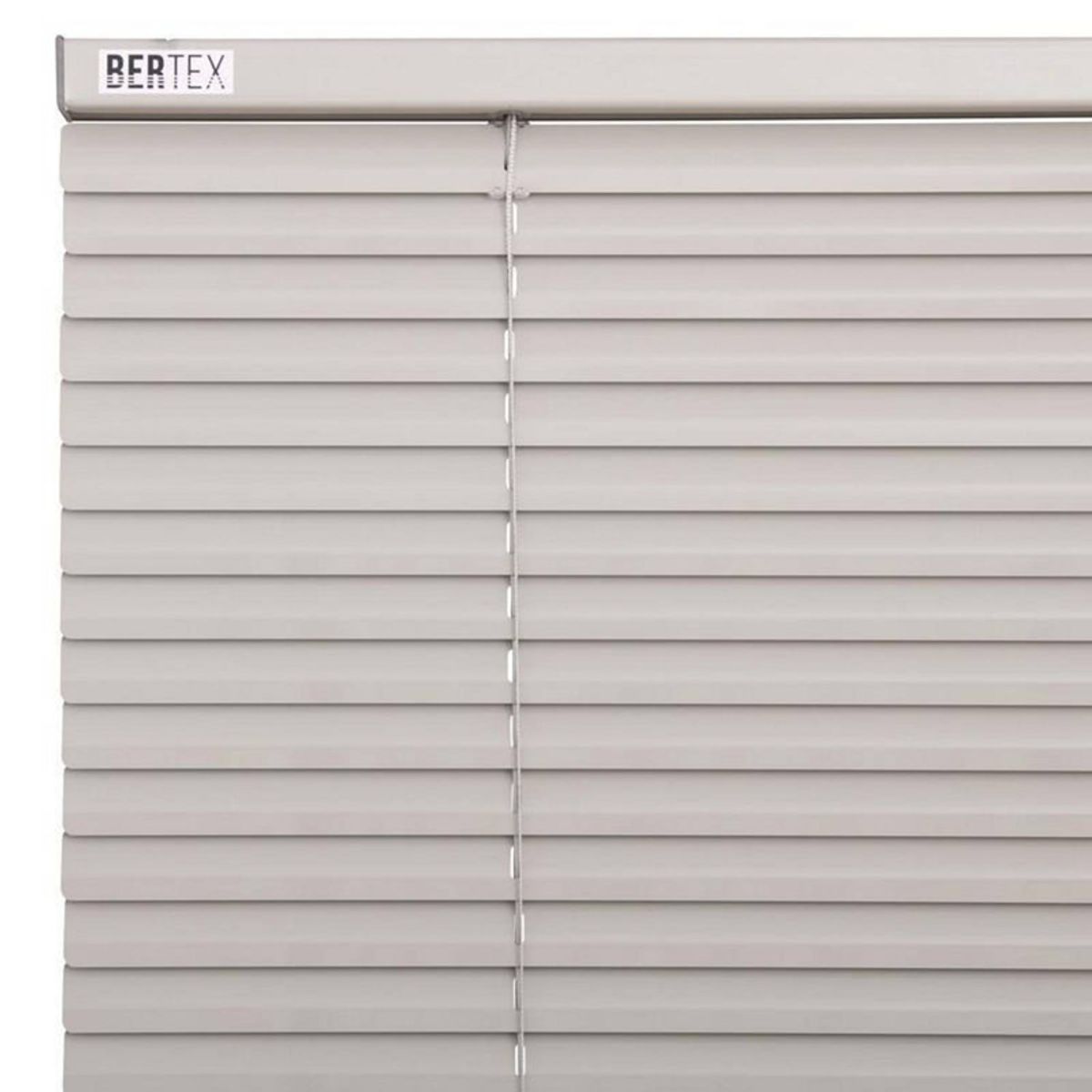 BERTEX - Persiana de aluminio Gris 115cm ancho x 230cm alto Láminas 25mm BERTEX