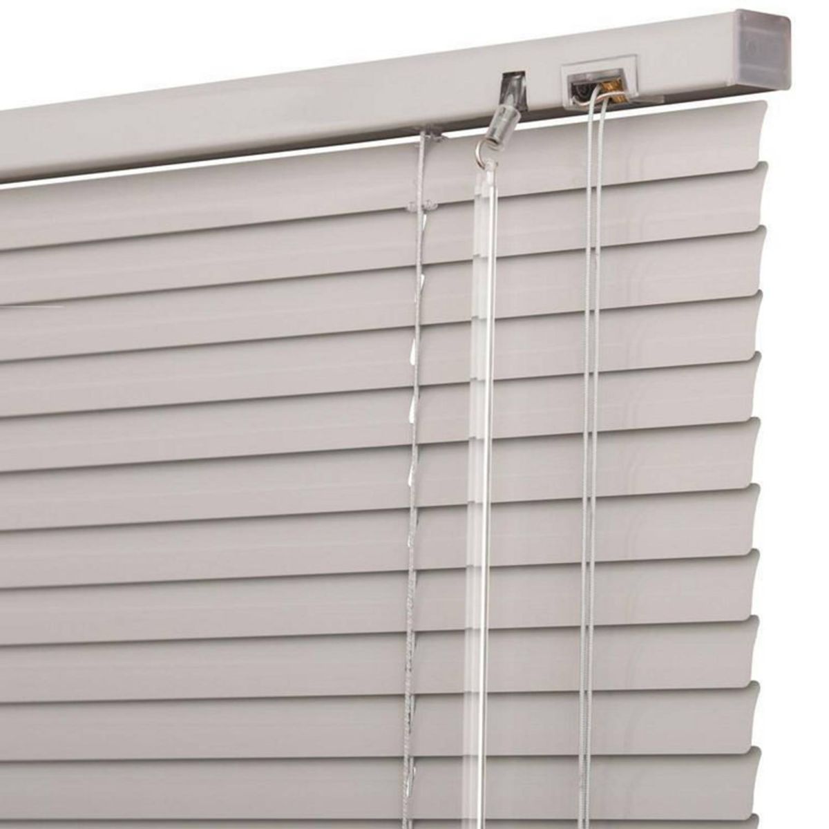 BERTEX - Persiana de aluminio Gris 115cm ancho x 230cm alto Láminas 25mm BERTEX