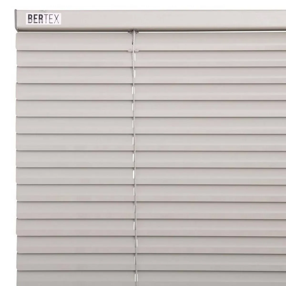 BERTEX - Persiana de aluminio Gris 130cm ancho x 230cm alto Láminas 25mm BERTEX