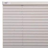 Persiana de aluminio Gris 130cm ancho x 230cm alto Láminas 25mm