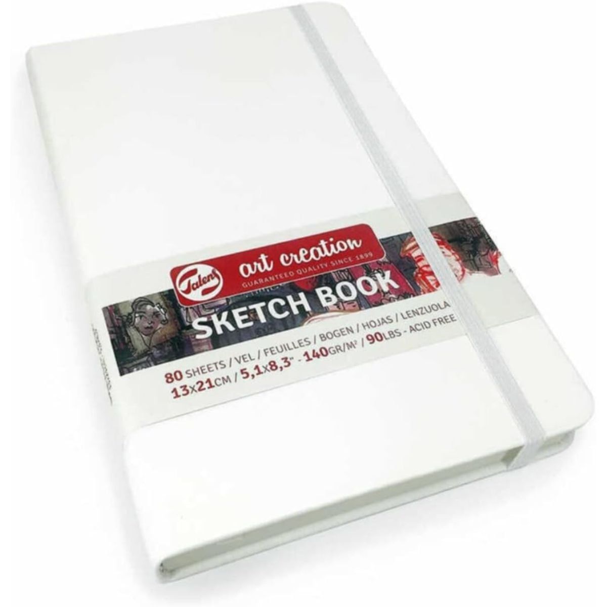 ART CREATION - Libreta Art Creation Blanca 13x21cm 140gr 80hjas.