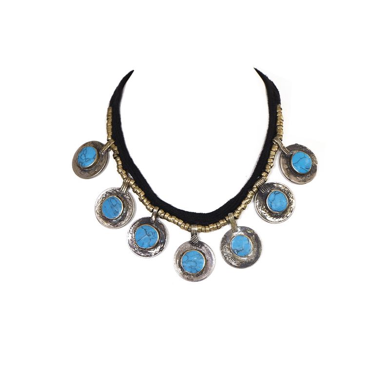 TURKUAZ - Collar Pashai celeste