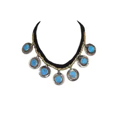 TURKUAZ - Collar Pashai celeste