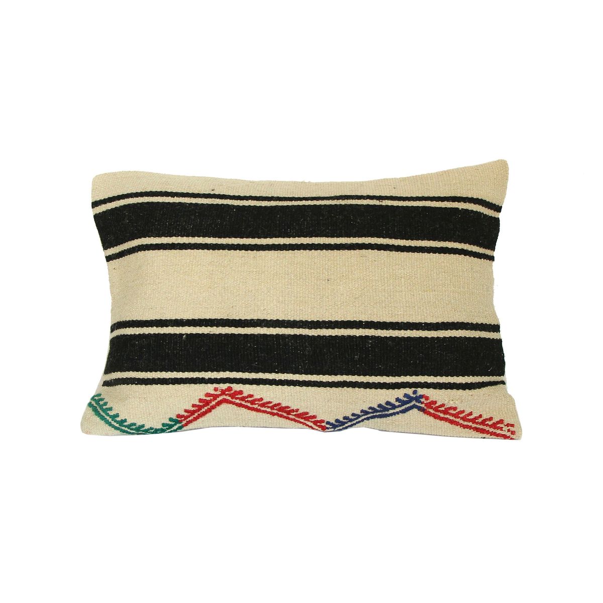 TURKUAZ - Cojín de Kilim Vintage de cáñamo 3