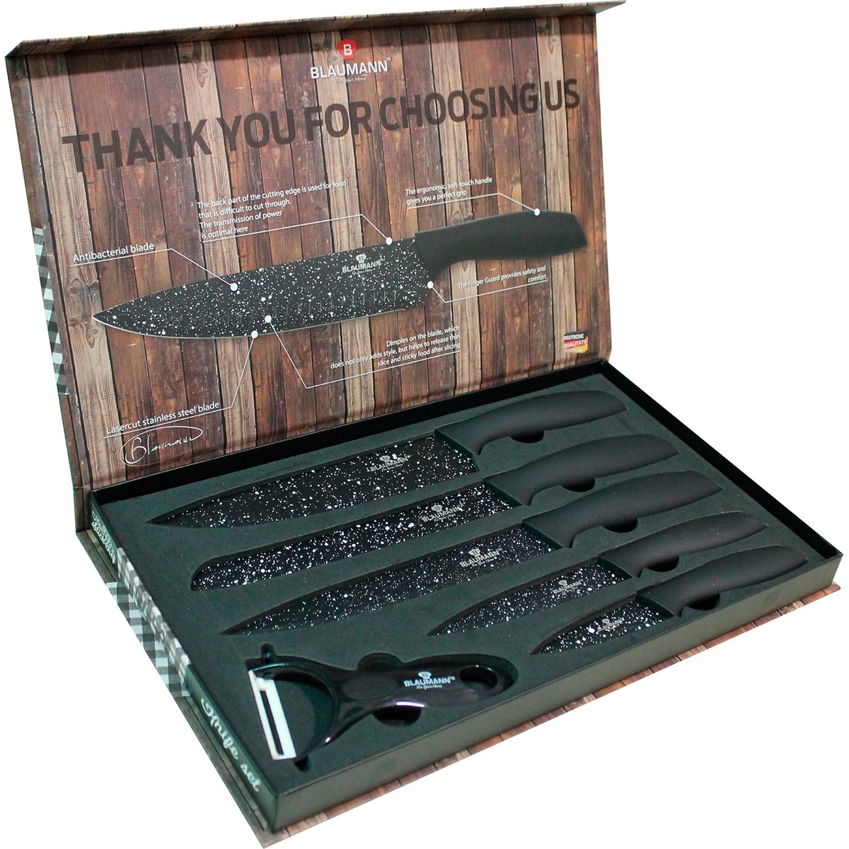 BLAUMANN - Juego de cuchillos 6 piezas
