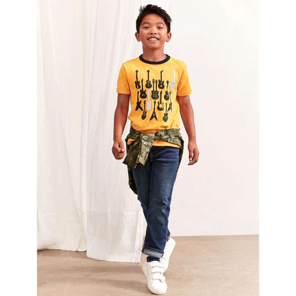 GAP - Jeans Rectos Con Washwell Niño Azul