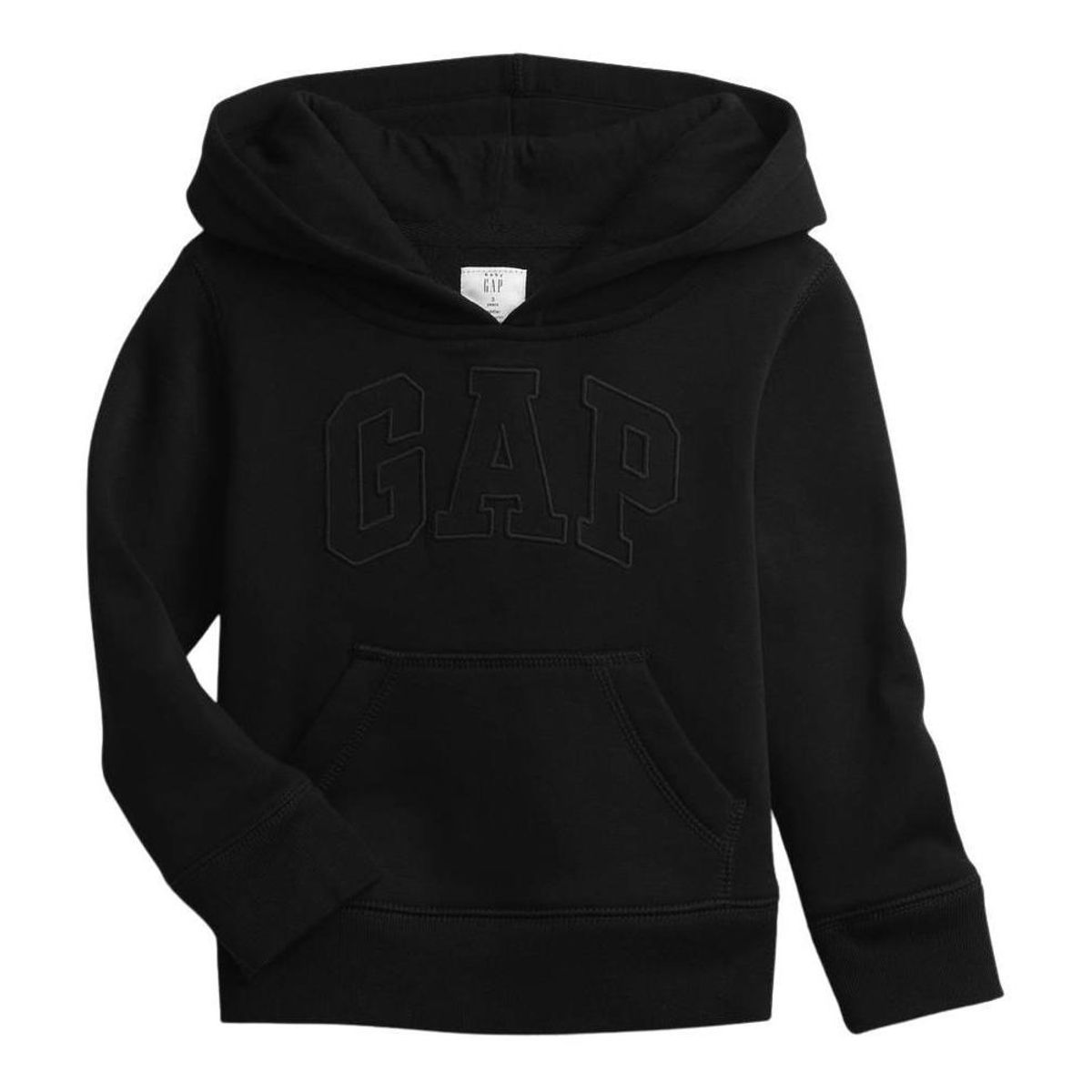GAP - Poleron Con Gorro Logo Toddler Negro GAP