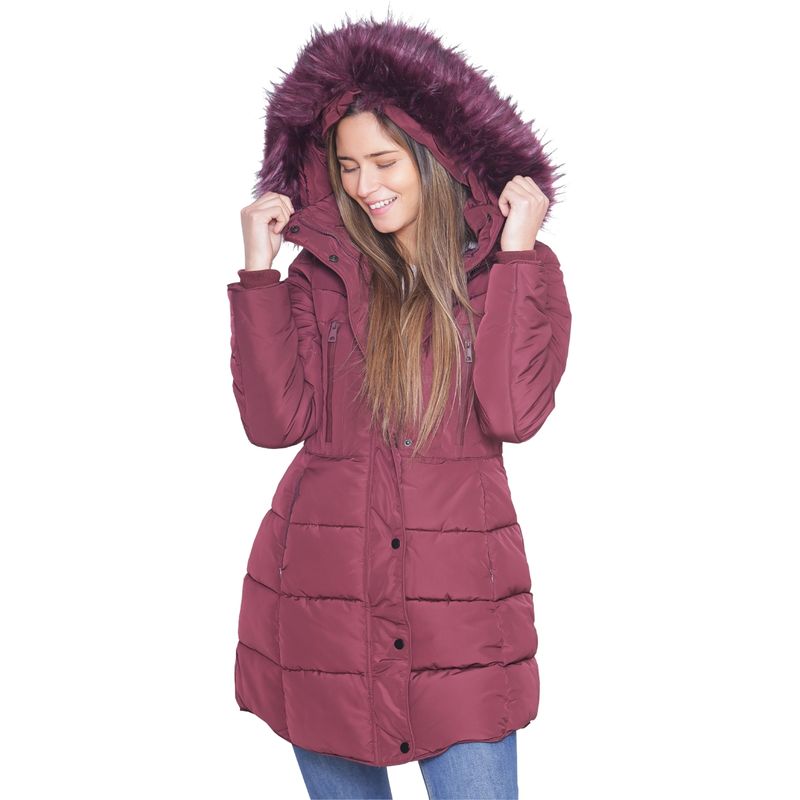 TODOPIEL - Parka Mujer Burdeo Todopiel