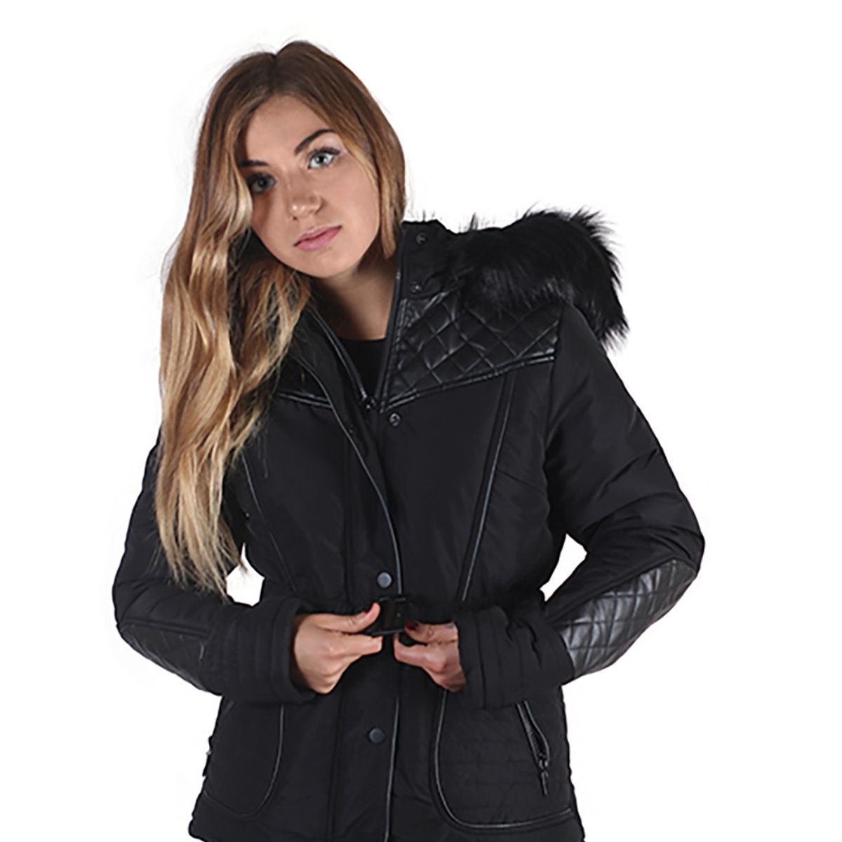 TODOPIEL - Parka Mujer Negro Todopiel