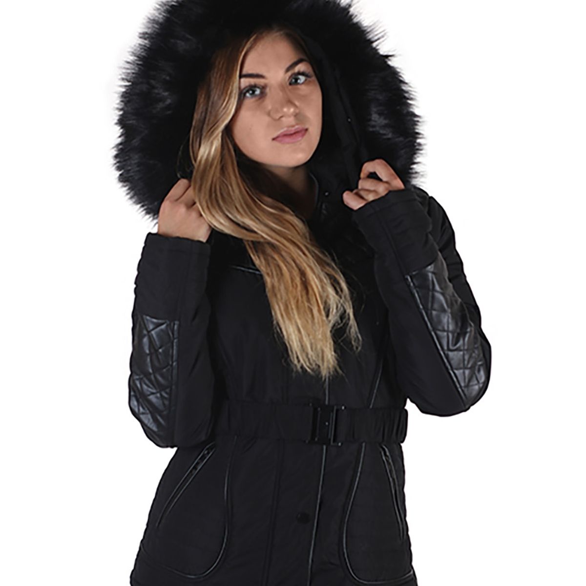 TODOPIEL - Parka Mujer Negro Todopiel