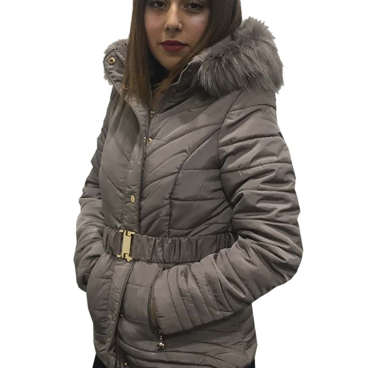 TODOPIEL - Parka Mujer Beige Todopiel